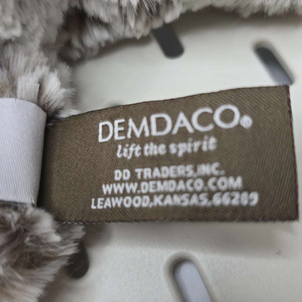 DEMDACO Loveable Mini Giving Bear Plush Comfort Toy Gray Tan 8.5” Stuffed Animal